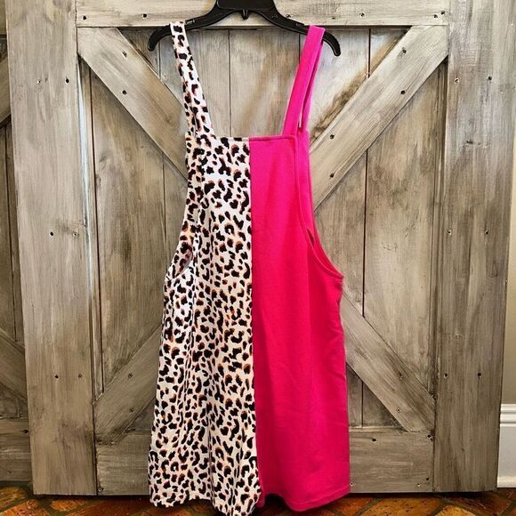 SHEIN Leopard Pink Romper Jumpsuit - Picture 2 of 5